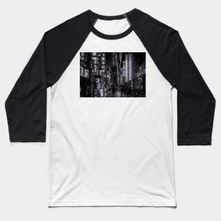 Shinjuku Nights Black and White Recolor Baseball T-Shirt